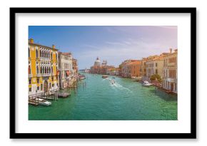 Canal Grande panorama at sunset, Venice, Italy