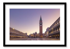 Scenic view of Piazza San Marco in Venice at sunrise
