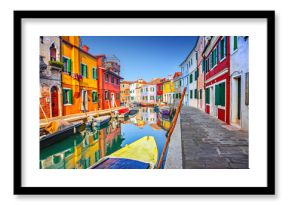 Colorful houses in Burano, Venice, Italy