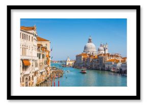 Venice city canal skyline in Venice Italy