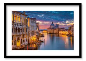 Venice. Cityscape image of Grand Canal in Venice, with Santa Maria della Salute Basilica in the background.