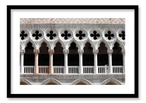 Arches of Doge Palace in Venice, Italy
