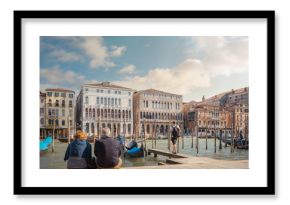 couple de retraités à Venise