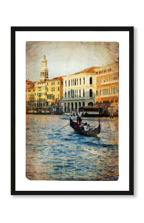 Venice - artwork in retro style
