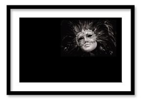 Venice carnival mask as symbol of carnival, magical Venice