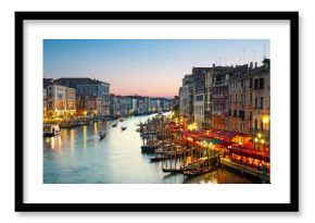 Grand Canal after sunset, Venice - Italy