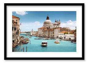 Grand Canal and Basilica Santa Maria della Salute, Venice, Italy