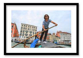 The gondolier in Venice
