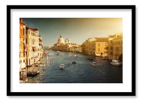 Grand Canal and Basilica Santa Maria della Salute, Venice, Italy