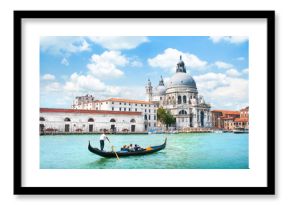 Gondola on Canal Grande with Santa Maria della Salute, Venice
