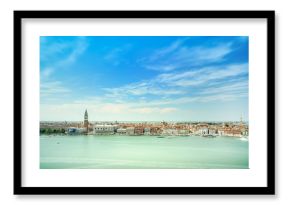 Venice aerial view, Piazza San Marco and Doge Palace. Italy