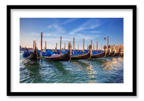 gondolas in Venice. Italy.