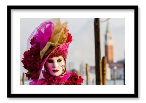 Traditional venetian carnival mask