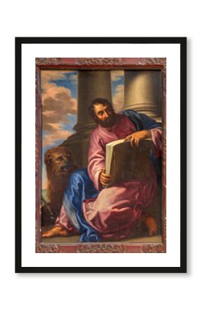 Venice - Paint of st. Mark in Santa Maria della Salute by Antonio Triva da Reggio (1626 - 1699).