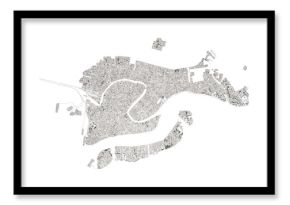 Venezia Laguna 3d Mappa Cartina (Serenissima)