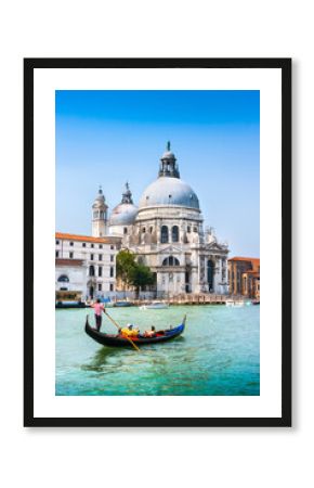 Gondola on Canal Grande with Santa Maria della Salute, Venice