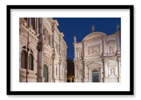 Venice - Scuola Grande di San Rocco and church Chiesa San Rocco