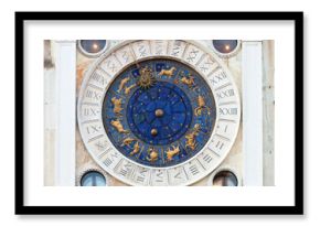 Zodiac Clock in Saint Marks Square, Venice.