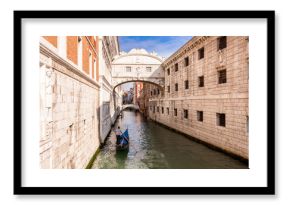 Pont des Soupirs à Venise en Vénétie, Italie