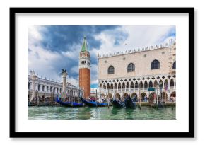 Piazza San Marco, Grand Canal, Doge's Palace in Venice, Italy