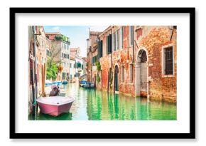 Canal in Venice, Italy.