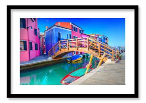 Colorful houses in Burano, Venice, Italy