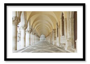 Archway underneath the Doge's Palace in San Marco Square (Venice, Italy). Horizontally. 