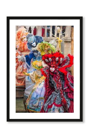 Amazing carnival masks in Venice, Italy