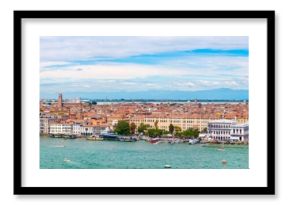 Very high resolution panoramic view of Venice on a beautiful day