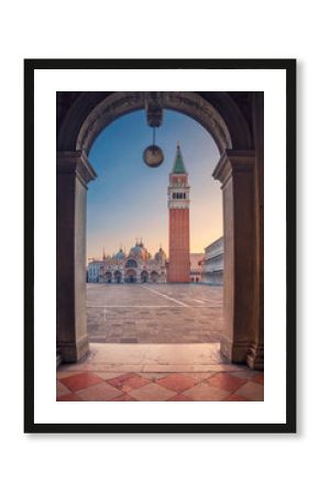 Venice. Cityscape image of St. Mark's square in Venice during sunrise.