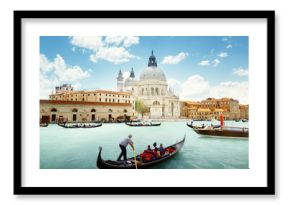 Grand Canal and Basilica Santa Maria della Salute, Venice, Italy