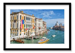 Venice Italy, panorama of the Grand Canal