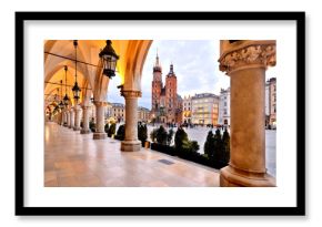 Old Town square in Krakow, Poland 