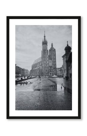 kościół mariacki w krakowie na rynku w krakowie
