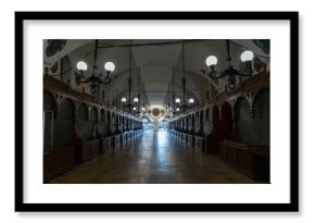 inside the Cloth Hall on Rynek Glowny Square in Krakow