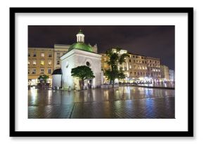 Kraków rynek starego miasta nocą