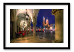 Kraków stare miasto nocą