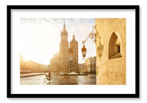 Krakow Market Square and St. Mary's Basilica