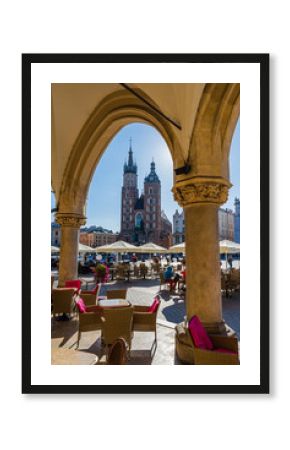 Krakau – Marienkirche und Tuchhallen am Morgen 