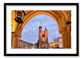 Old Town square in Krakow, Poland 