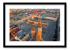 Kraków Bazylika Mariacka sukiennice ratusz i Rynek Główny w Krakowie