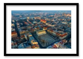 Krakowski Kazimierz o poranku z drona mavic 3 classic