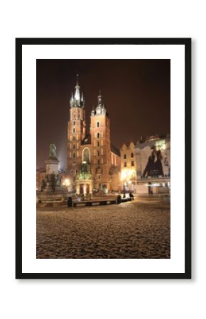 Kościół Mariacki - nocą