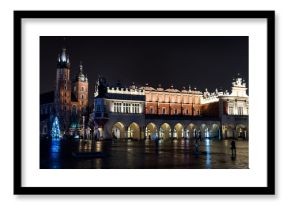 Kraków rynek wieczorem