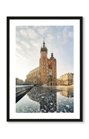 St. Mary's Basilica on Market Square in Krakow