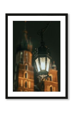 Mariacki church in Rynek Glowny - The main square of Krakow