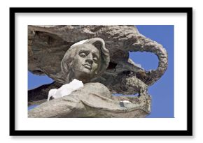 Detail of monument Frederic Chopin. Warsaw, Poland.