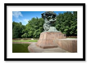 Frederick Chopin monument in summer