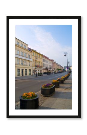 Main fashionable  street (Novy Swiat), Warsaw, Poland