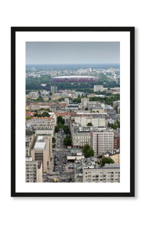 Panorama of Warsaw City